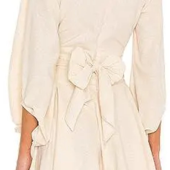 Just BEE Queen X Revolve Colette Dress in cream size S.NWOT - Picture 5 of 7